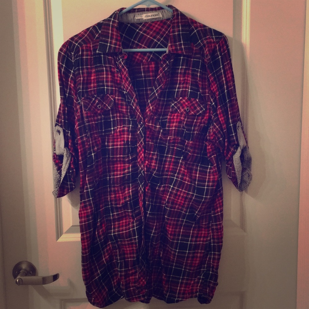 Maurice’s Plaid Button up